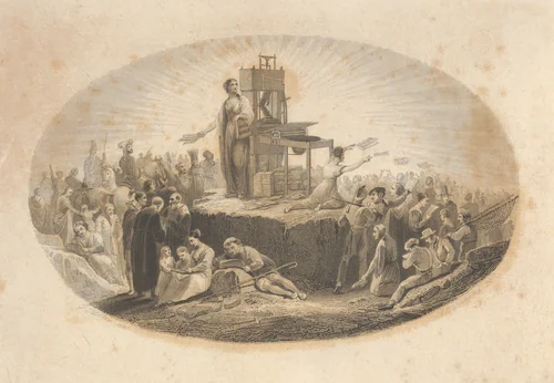 Certificate of Bible Society by Asher Brown Durand, print, 1801-1900