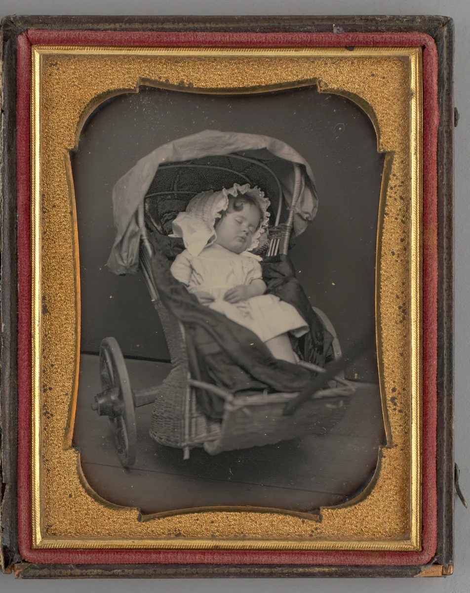 Untitled (Portrait of Sleeping Baby) by Unknown maker, other, 1851