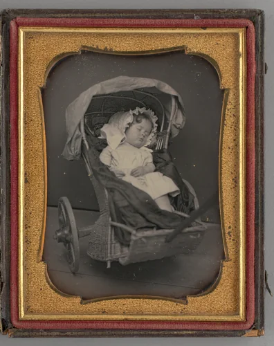 Untitled (Portrait of Sleeping Baby) by Unknown maker, other, 1851