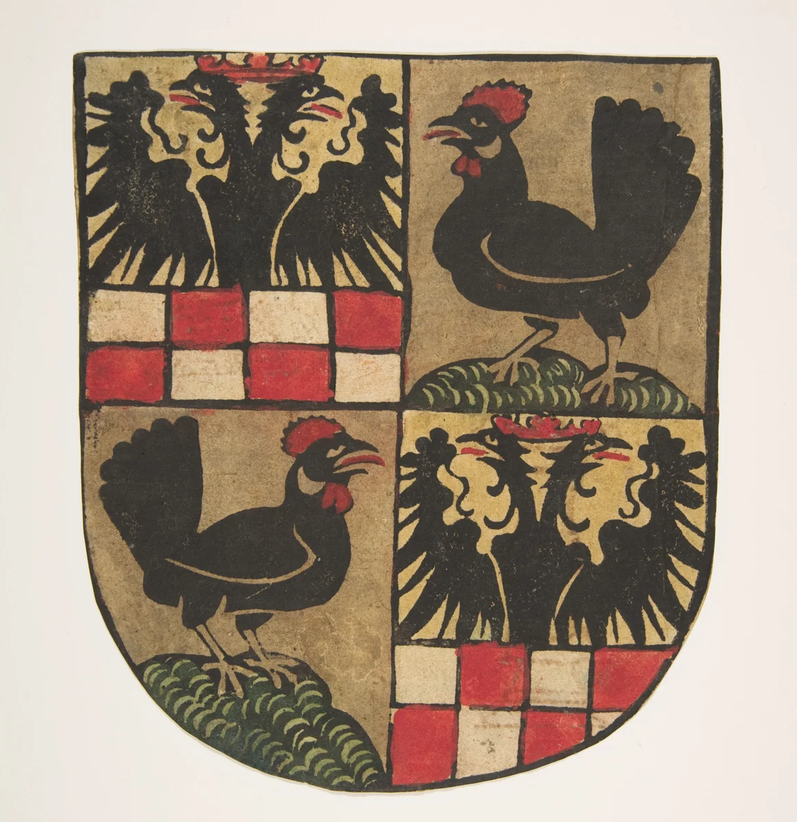 Arms of the Counts of Botenlauben by anonymous, print, 1480-1500