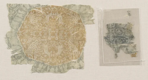 Fragment with Octagons and Four-Pointed Stars by Unknown, textile, 1100-1949