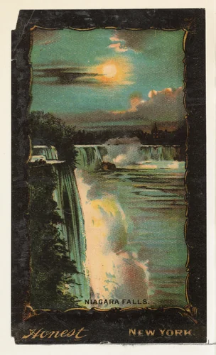 Niagara Falls, from the Transparencies series (N137) issued by W. Duke, Sons & Co. to promote Honest Long Cut Tobacco by W. Duke, Sons & Co., print, 1884-1890