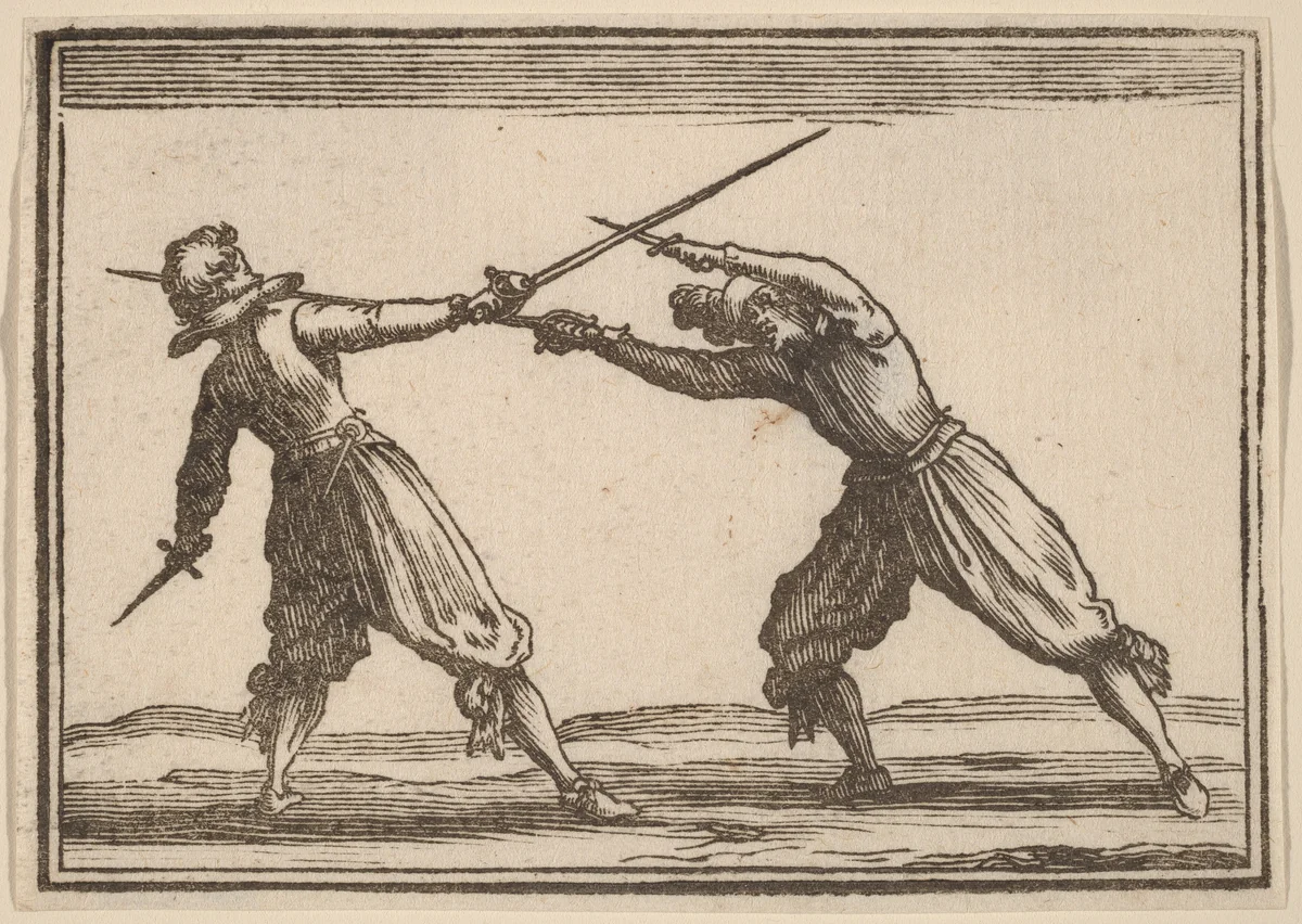Duel with Swords and Daggers by Edouard Eckman
Jacques Callot, print, 1621