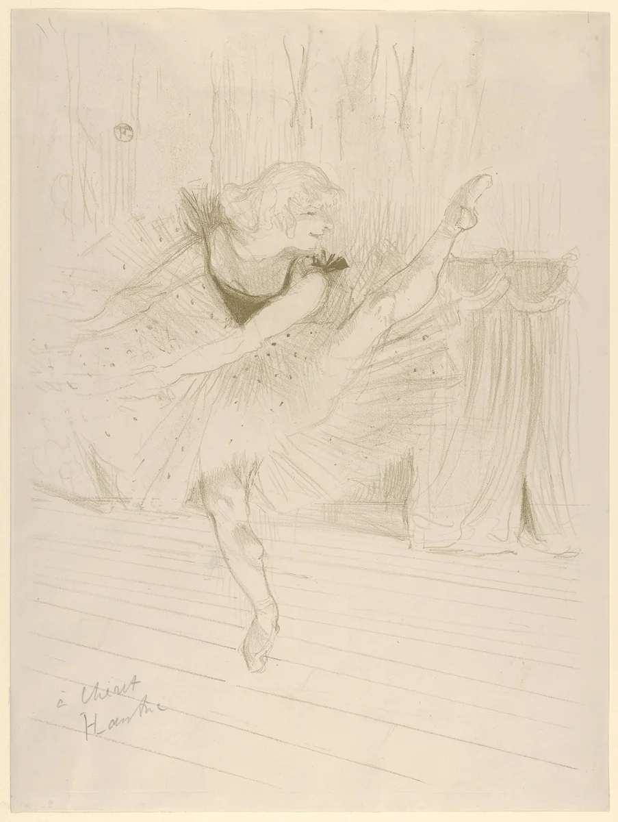 Miss Ida Heath, English Dancer by Henri de Toulouse-Lautrec, print, 1894