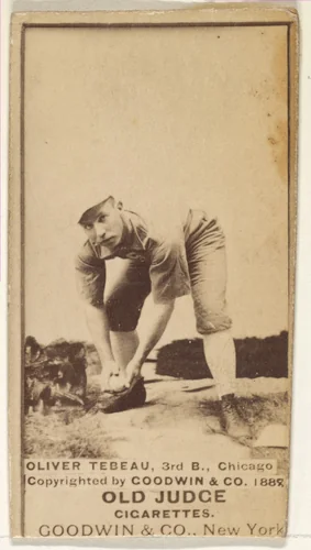 Oliver Wendell "Patsy" Tebeau, 3rd Base, Chicago, from the Old Judge series (N172) for Old Judge Cigarettes by Goodwin & Company, photograph, 1888