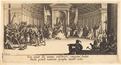 The Condemnation to Death by Jacques Callot, print, 1618