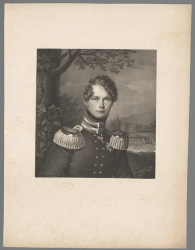 Portret van Karel van Pruisen by Gustav Lüderitz, print, 1826