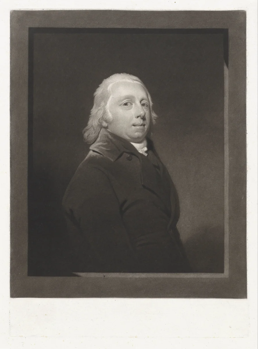 Portret van de staatsman Johan Goldberg by Charles Howard Hodges, print, 1793-1837