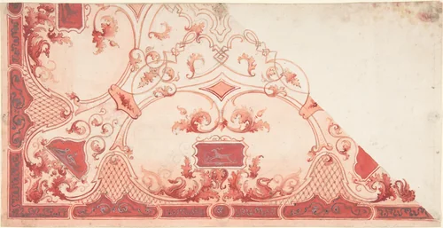 Design for a Painted Ceiling by anonymous, drawing, 1800-1900