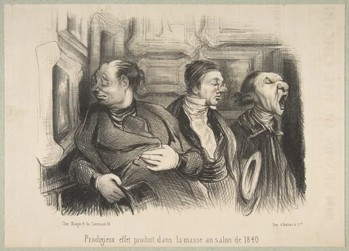 Prodigieux Effet Produit dans la Masse au Salon de 1840 by anonymous, print, 1840