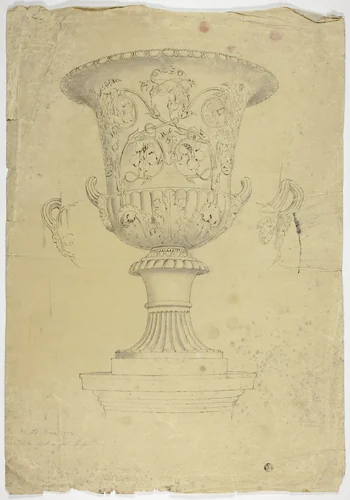 Antique Monumental Vase by John Downman, drawing, 1774-1824