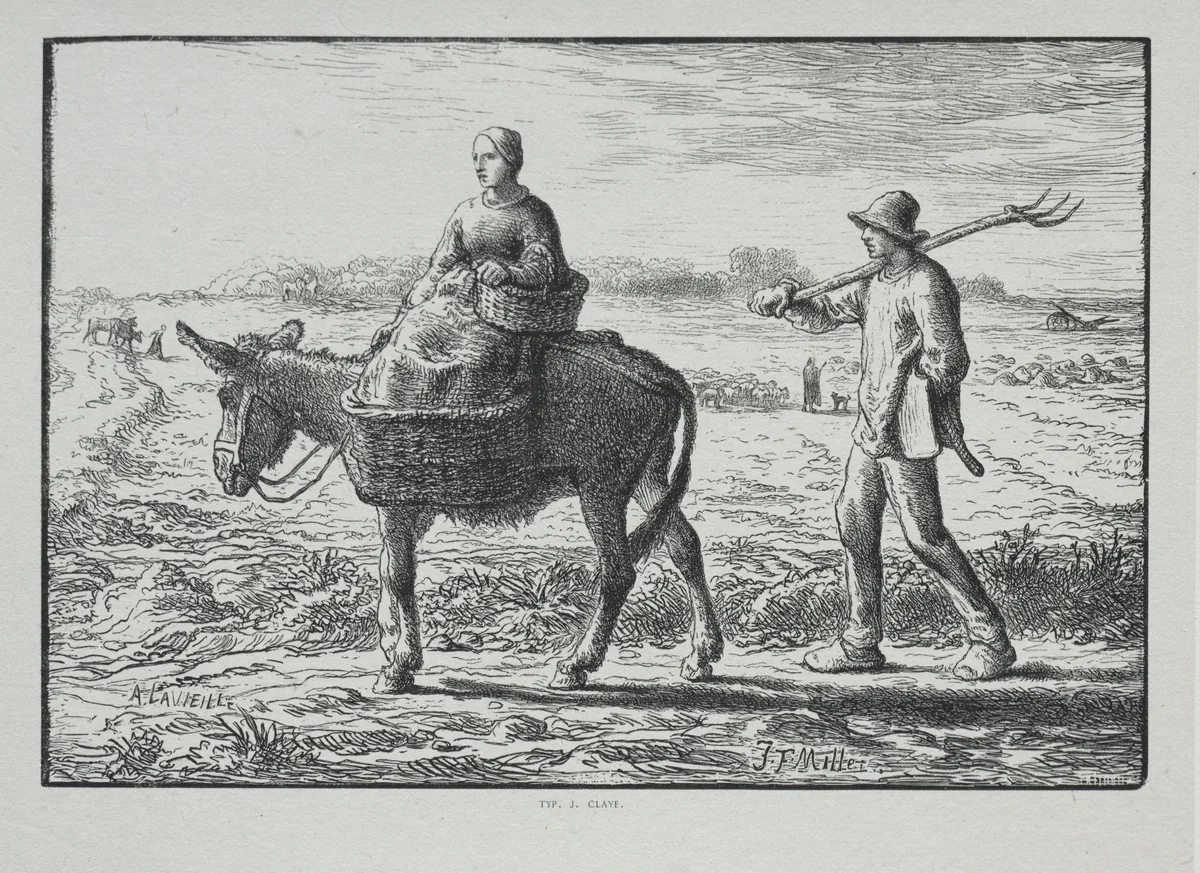 Four Hours of the Day by Adrien Lavieille, print, 1860