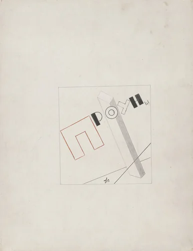 Front cover from Proun by El Lissitzky, print, 1920
