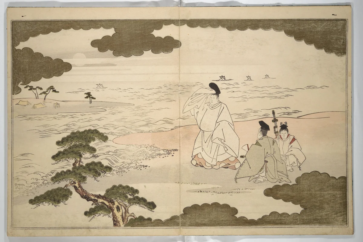 Moon-Mad Monk (Kyōgetsubō) 狂月坊 by Kitagawa Utamaro (喜多川歌麿), book, 1789