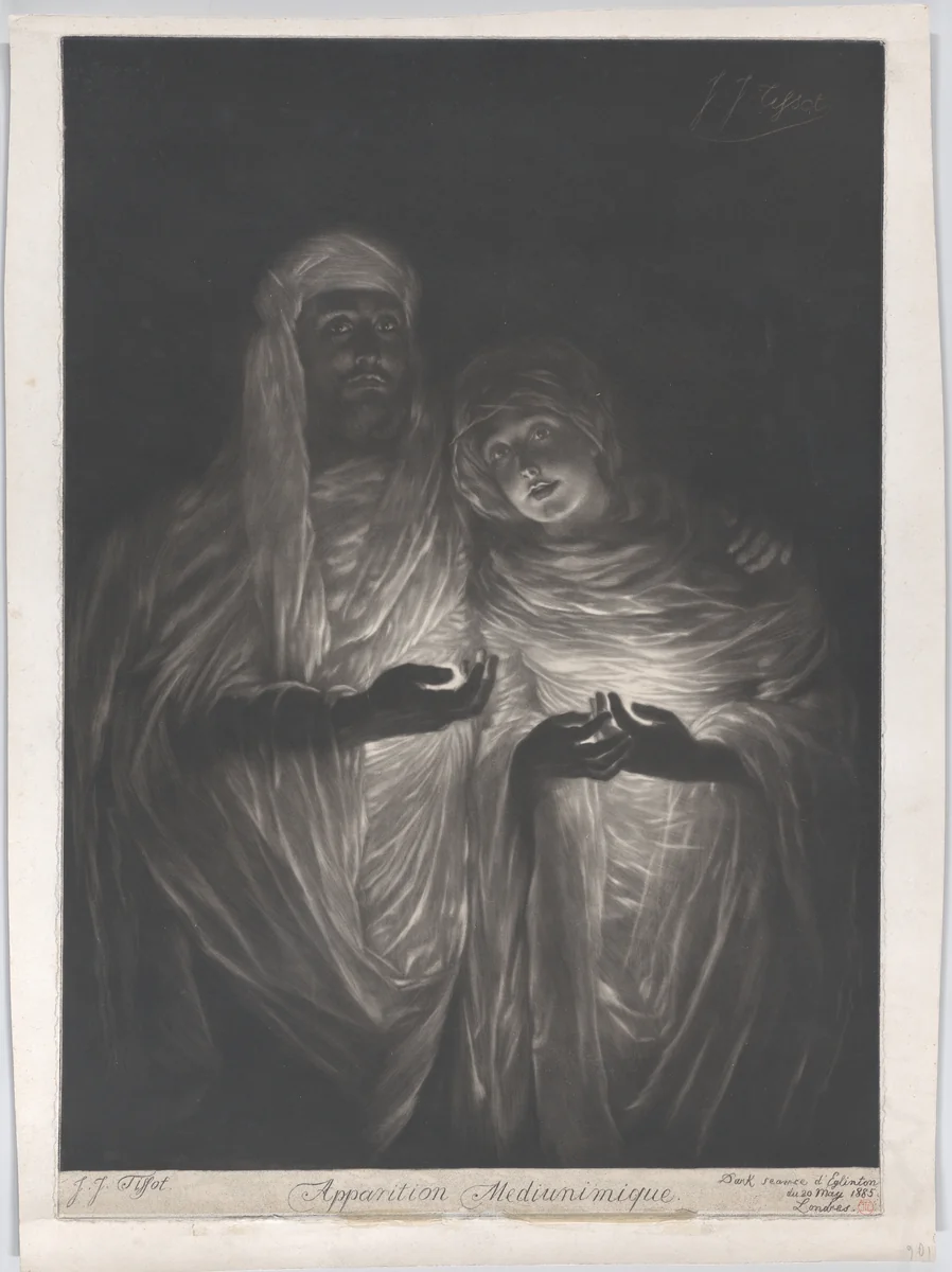 The Apparition by James Tissot, print, 1880-1890