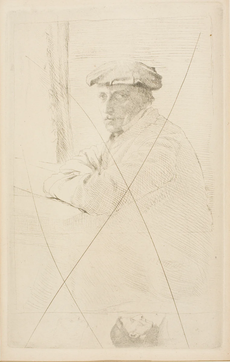 The Engraver Joseph Tourny by Edgar Degas, print, 1857