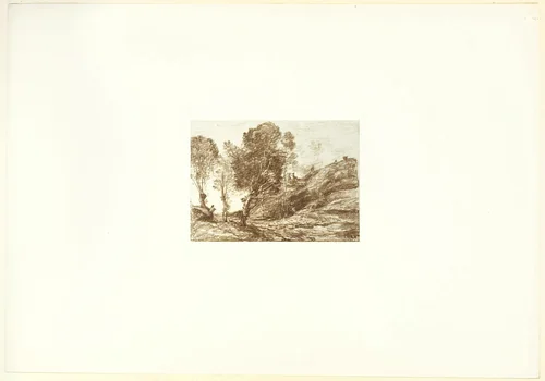 Remembrance of Italy by Jean-Baptiste-Camille Corot, print, 1871