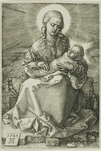 Madonna with the Swaddled Infant by Albrecht Dürer, print, 1520