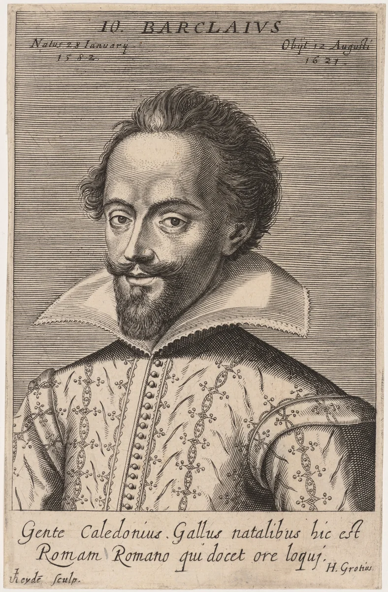 John Barclay by Jacob van der Heyden, print, 1573-1645