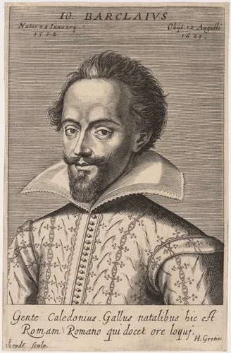 John Barclay by Jacob van der Heyden, print, 1573-1645