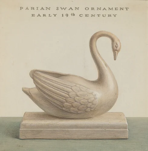 Swan by Cleo Lovett, index of american design, 1937