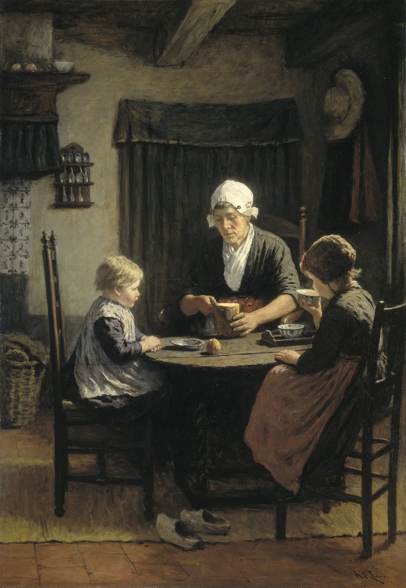At Grandmother's by David Adolph Constant Artz, painting, 1883