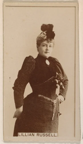 Lillian Russell, from the Actresses series (N245) issued by Kinney Brothers to promote Sweet Caporal Cigarettes by Kinney Brothers Tobacco Company, photograph, 1890