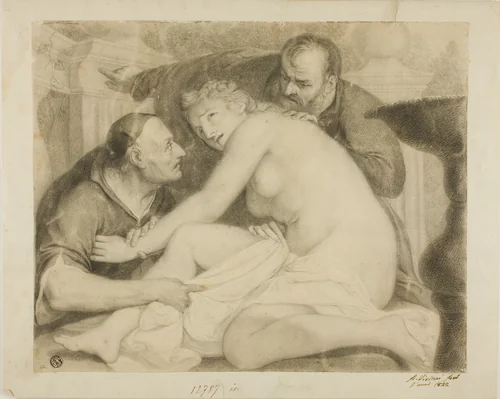 Susanna and the Elders by Antonio Viviani, drawing, 1822-1854