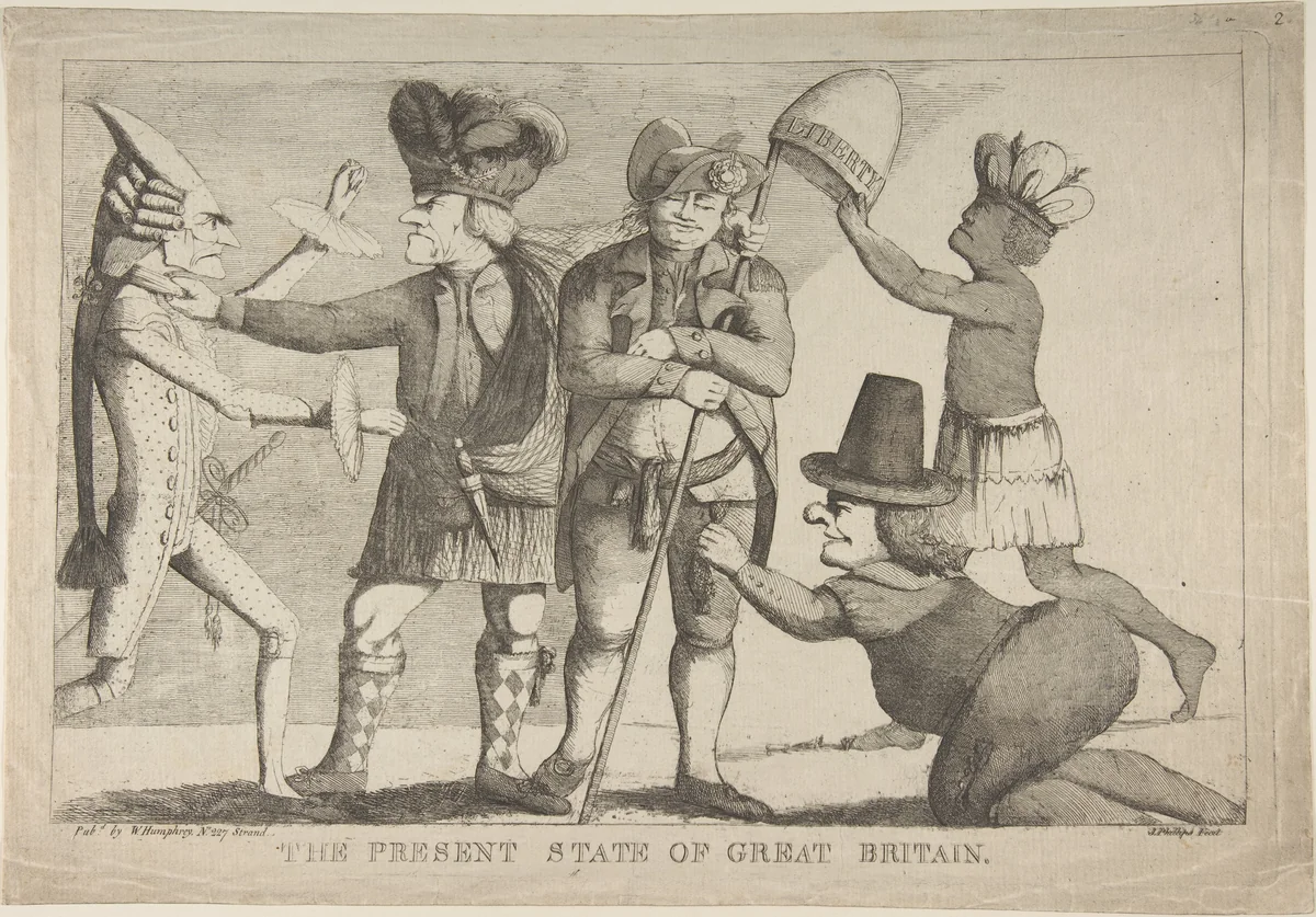The Present State of Great Britain by James Phillips, print, 1779