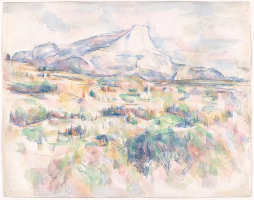Mont Sainte-Victoire by Paul Cézanne, drawing, 1902