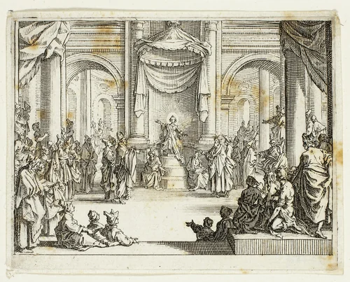 Jesus Among the Doctors, from The New Testament by Jacques Callot, print, 1635