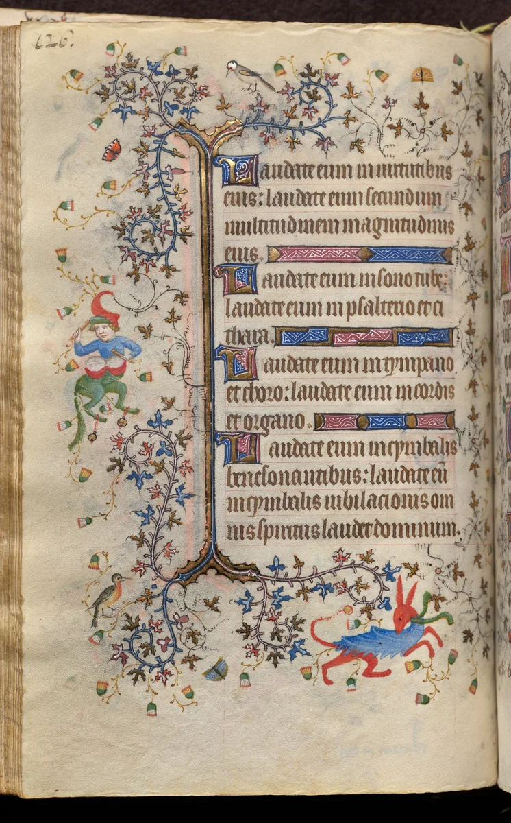 Hours of Charles the Noble, King of Navarre (1361-1425): fol. 63v, Text by Master of the Brussels Initials and Associates, book, 1400-1410