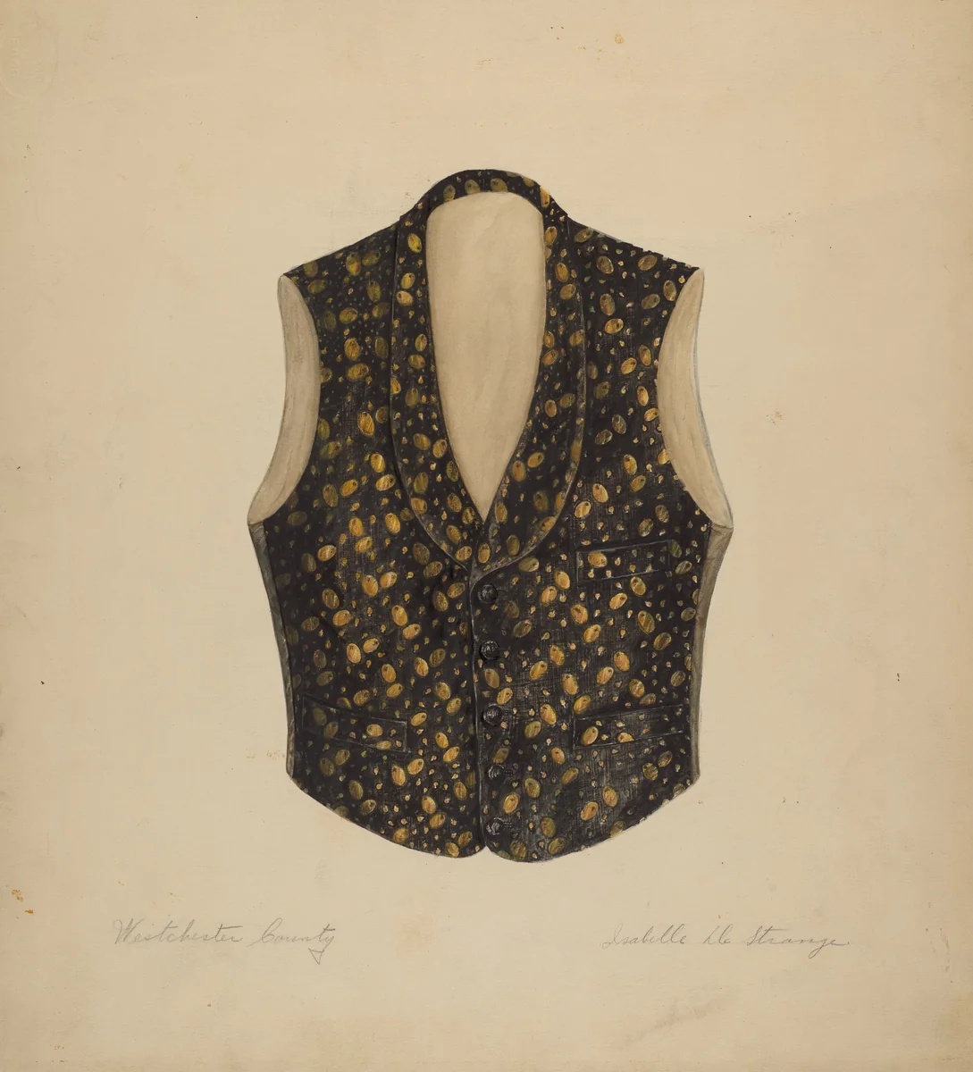 Vest by Isabelle De Strange, index of american design, 1935-1942