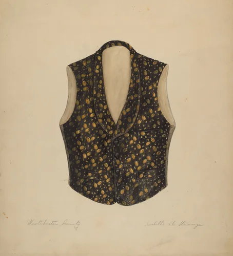 Vest by Isabelle De Strange, index of american design, 1935-1942