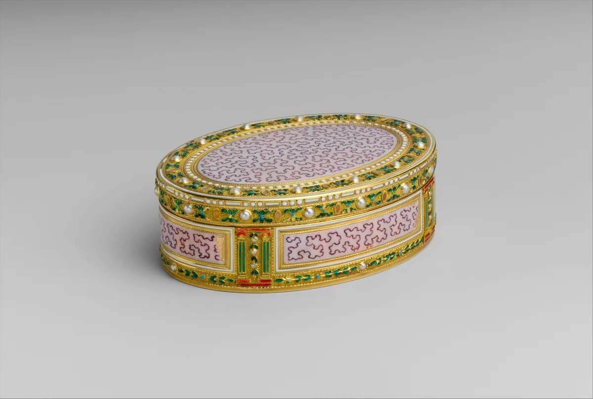 Snuffbox by Georges-Antoine Croze, metalwork, 1781