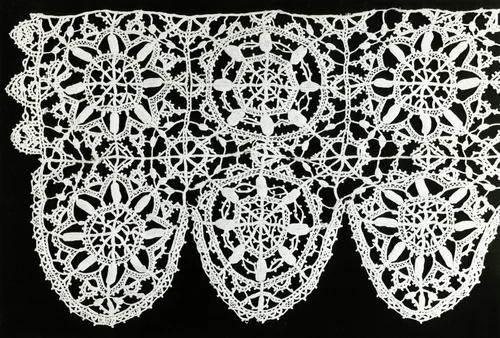 Border by Italy, textile, 1625-1650