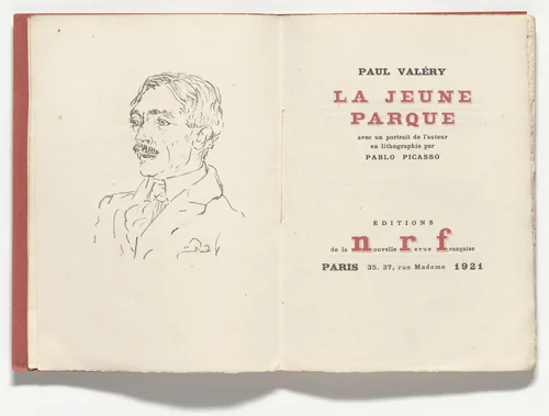 La Jeune parque by Pablo Picasso, illustrated book, 1921