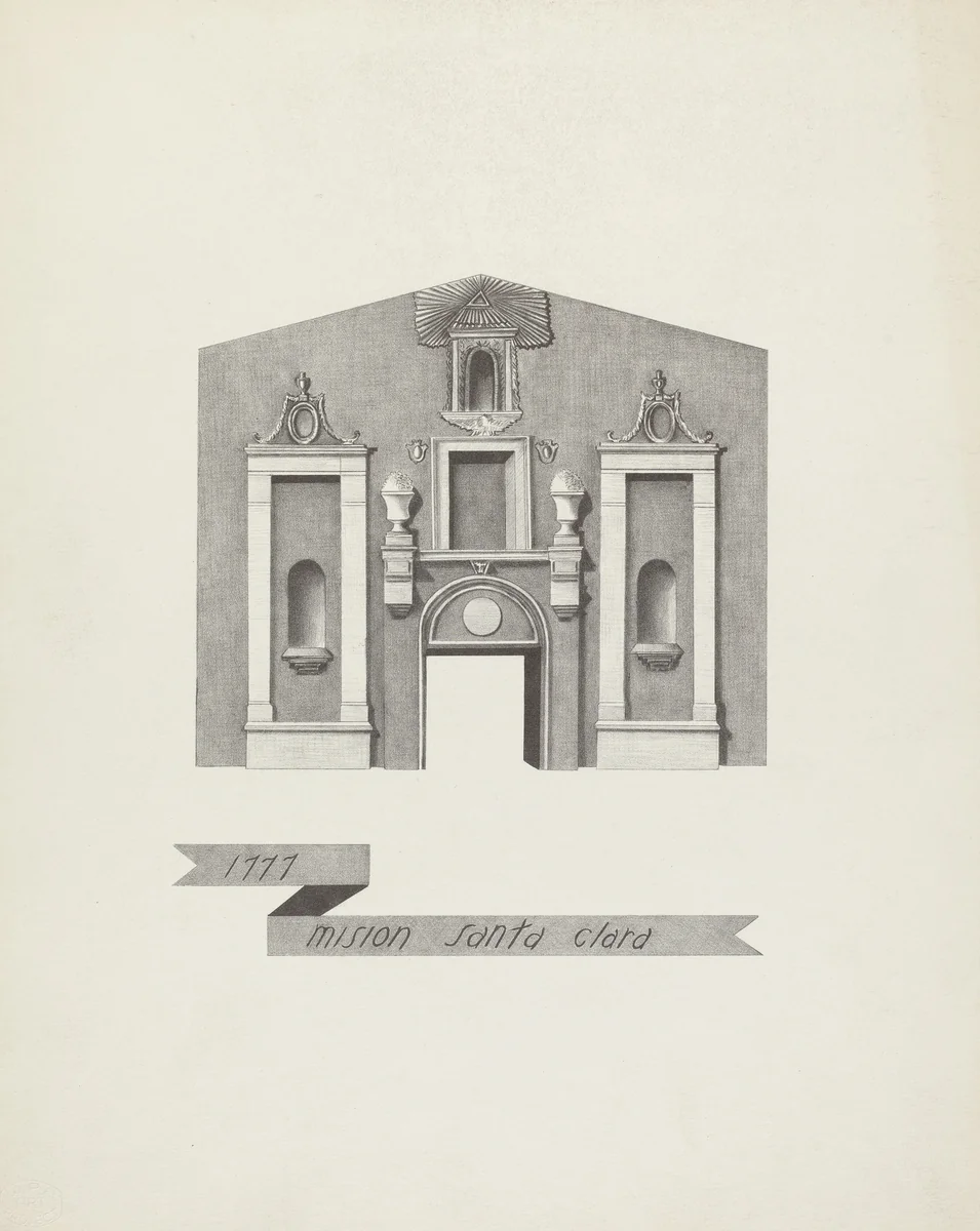 Mision Santa Clara by James Jones, index of american design, 1912-1942