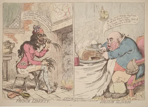 French Liberty and British Slavery by James Gillray, print, 1792