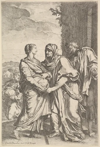 The Visitation by Carlo Maratti, print, 1625-1713