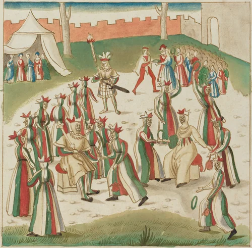 Outdoor Games by German 16th Century, drawing, 1515