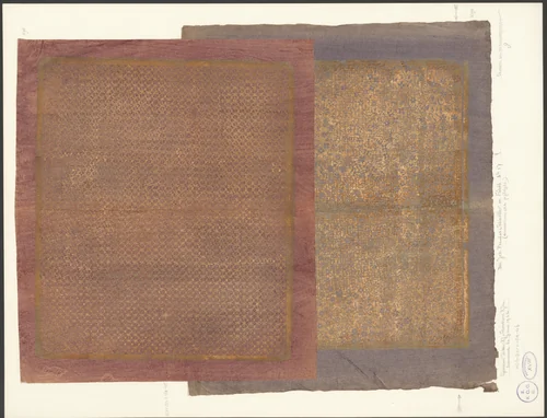 Blad met afwisselend rijen van sterren en punten by Johann Michael Munck, other, 1730-1760