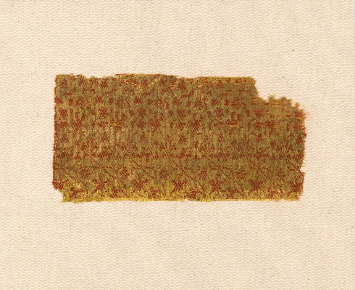 Fragment by Italy, textile, 1360-1380