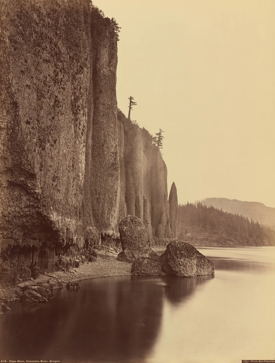 Cape Horn, Columbia River, Oregon by Carleton E. Watkins, photograph, 1867