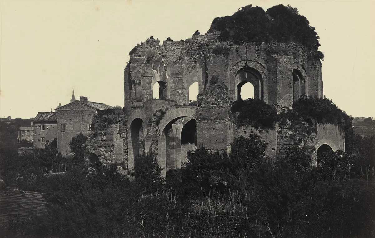 Ruin of Temple of Minerva Medica, Rome by Robert Macpherson, photograph, 1860