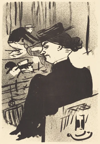 A Spectator (Une spectatrice) by Henri de Toulouse-Lautrec, print, 1893