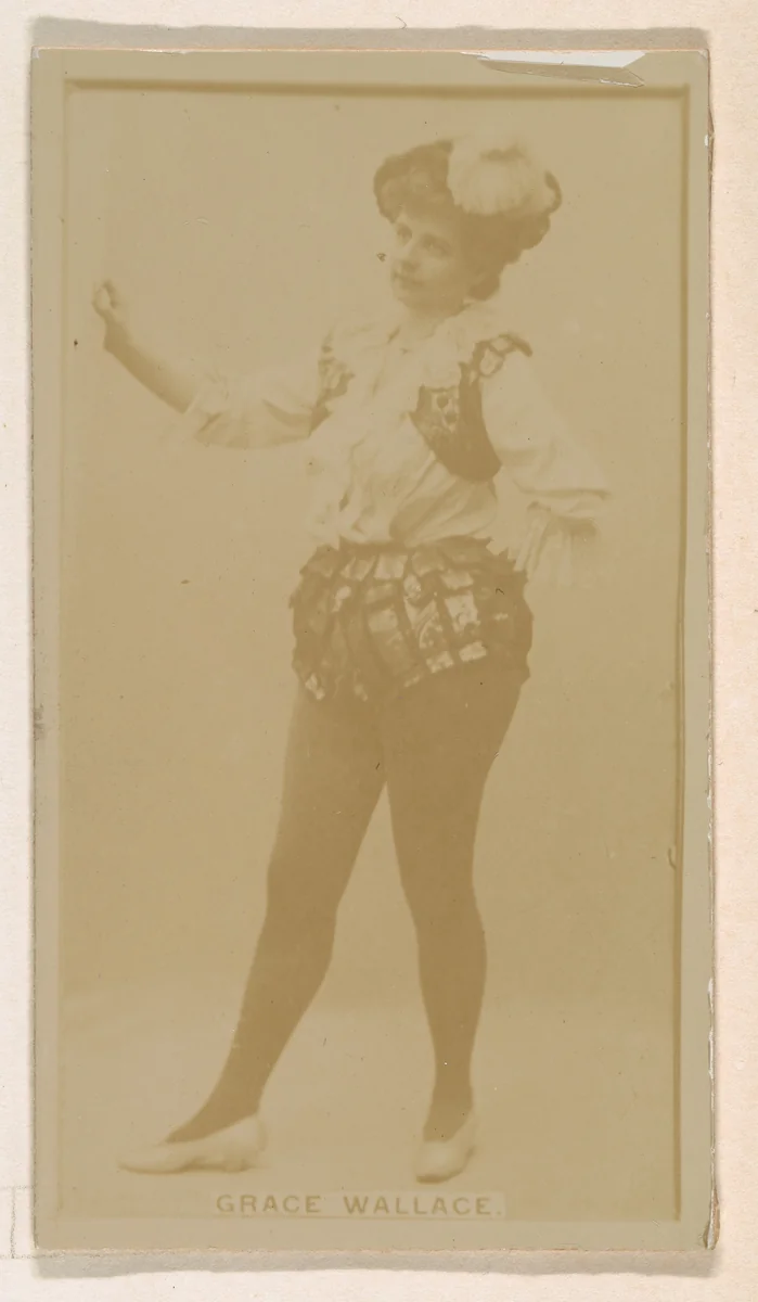 Grace Wallace, from the Actresses series (N245) issued by Kinney Brothers to promote Sweet Caporal Cigarettes by Kinney Brothers Tobacco Company, photograph, 1890