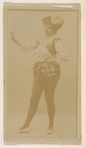 Grace Wallace, from the Actresses series (N245) issued by Kinney Brothers to promote Sweet Caporal Cigarettes by Kinney Brothers Tobacco Company, photograph, 1890