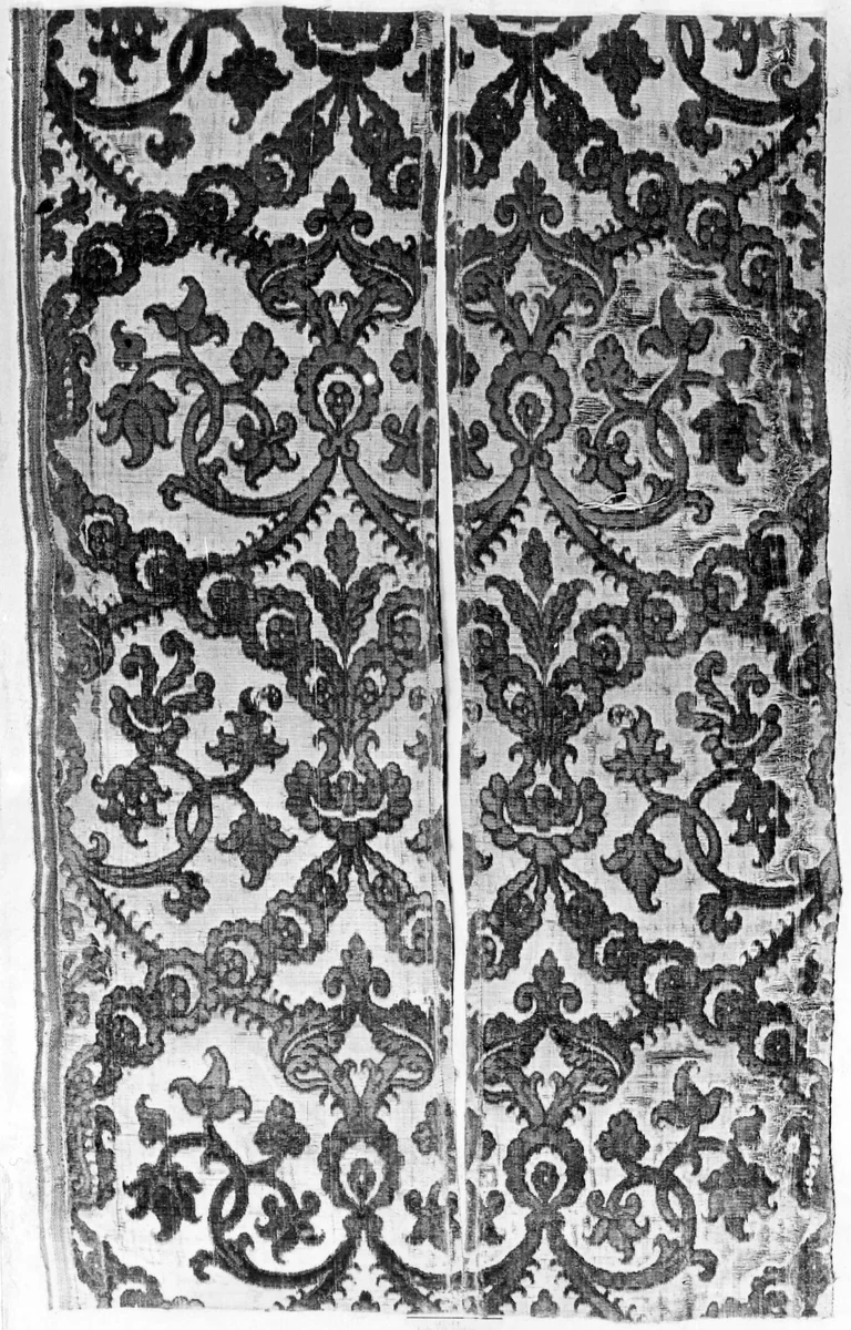 Two Fragments by Italy, textile, 1601-1625