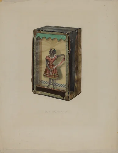 Dancing Doll in a Box by Donald Humphrey, index of american design, 1935-1942